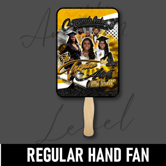 Graduation Regular Hand Fan (Set Of 5)