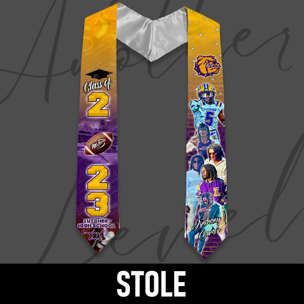 Graduation Stole - Football