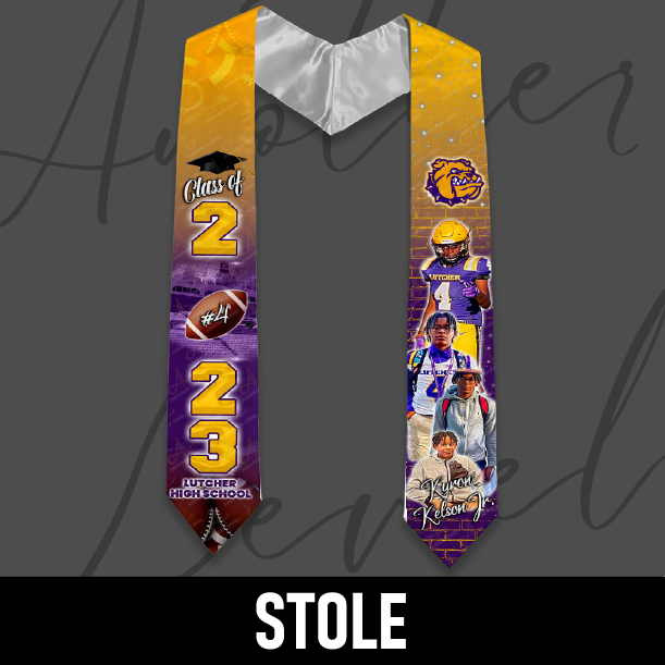 Graduation Stole - Football