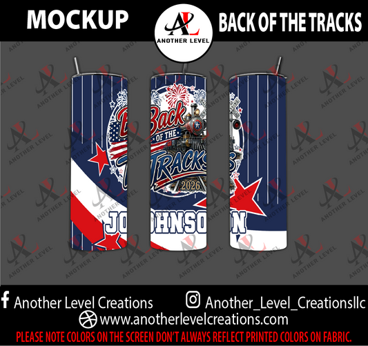 Tumbler - Back of The Tracks (Order deadline Monday, June 22nd)
