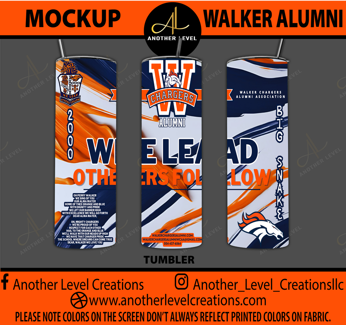 Walker Alumni (Order Deadline: Wednesday, September 16, 2026, at 4pm)