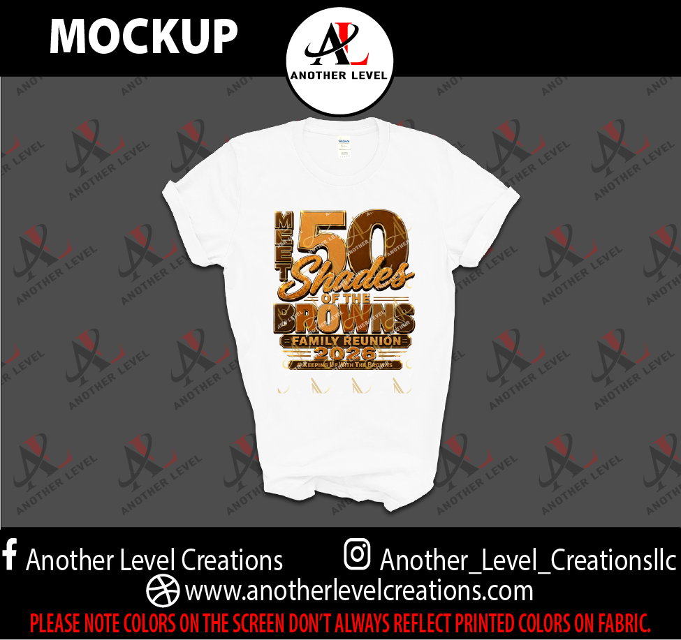 Brown Family Reunion Shirt (Order deadline Wednesday, July 8th)
