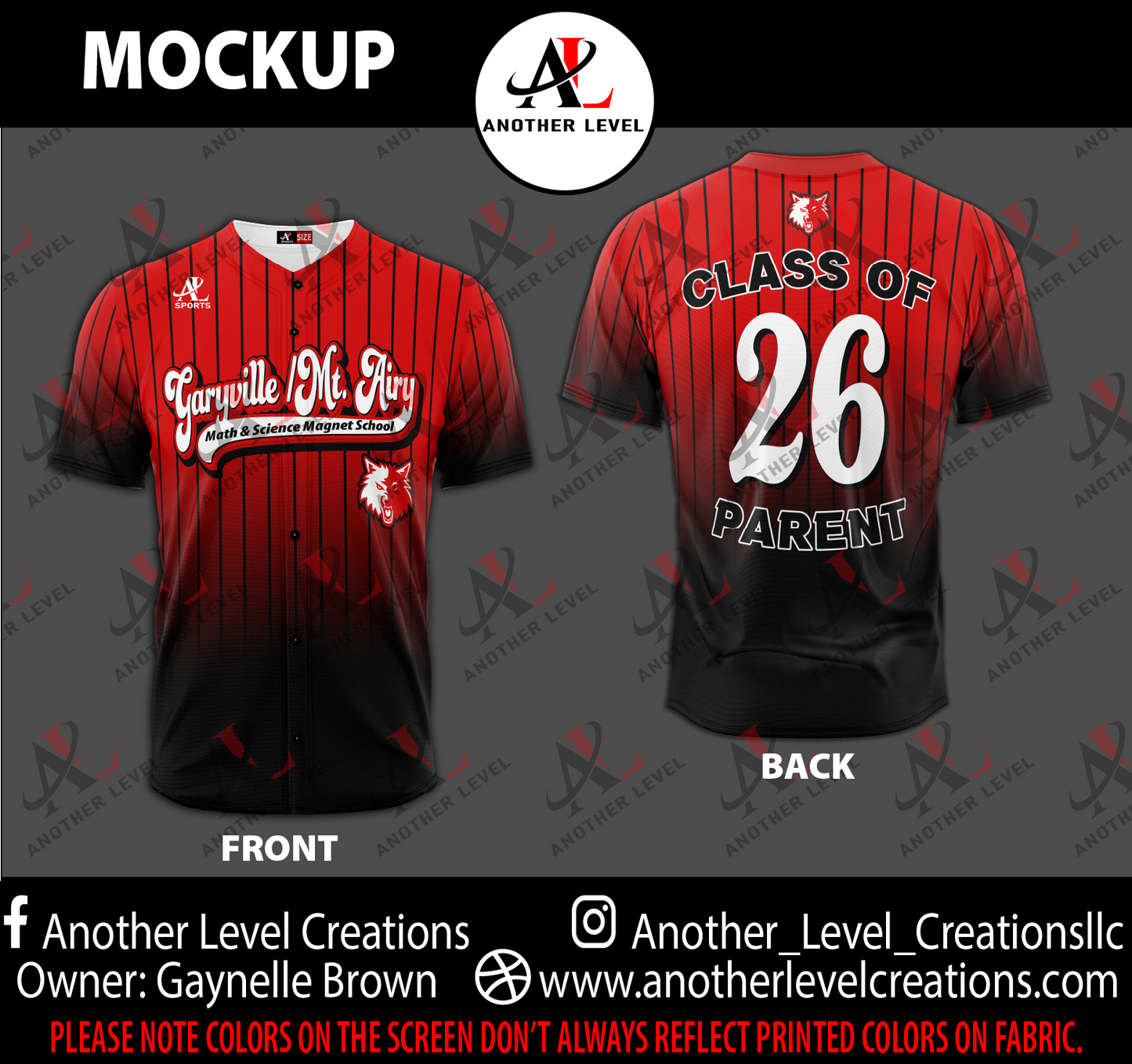 GMMS 8th Grade Parent Jersey