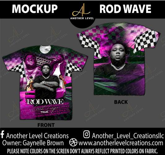 Rod Wave Last Lap Tour - All Over Front & Back Print Shirt