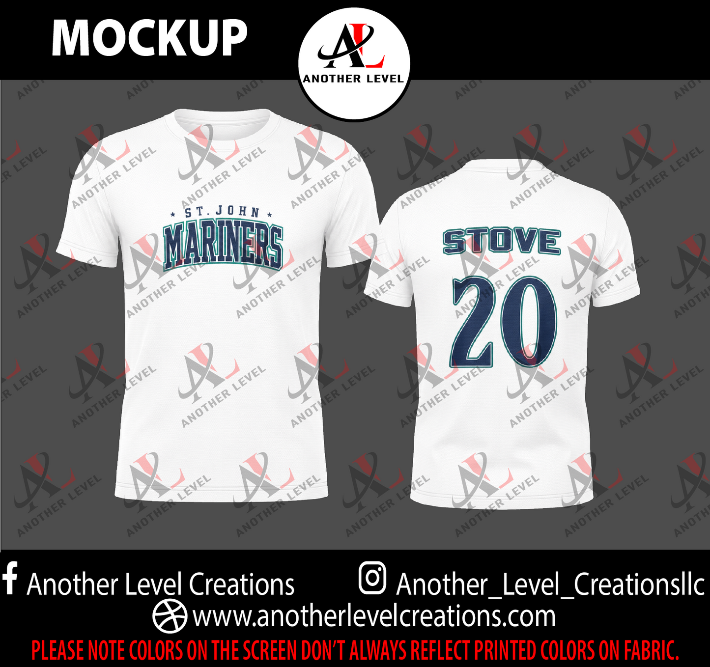St. John Mariners Fan Dri-fit Shirt (Order deadline Wednesday, July 1st at 10am)
