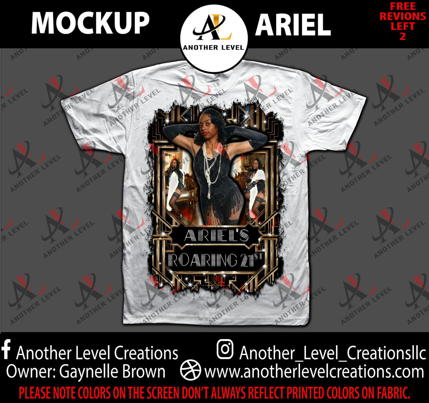 Center Print Shirt - Ariel