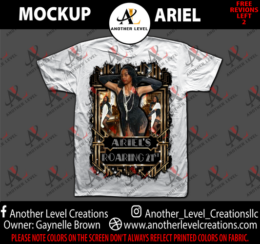 Center Print Shirt - Ariel