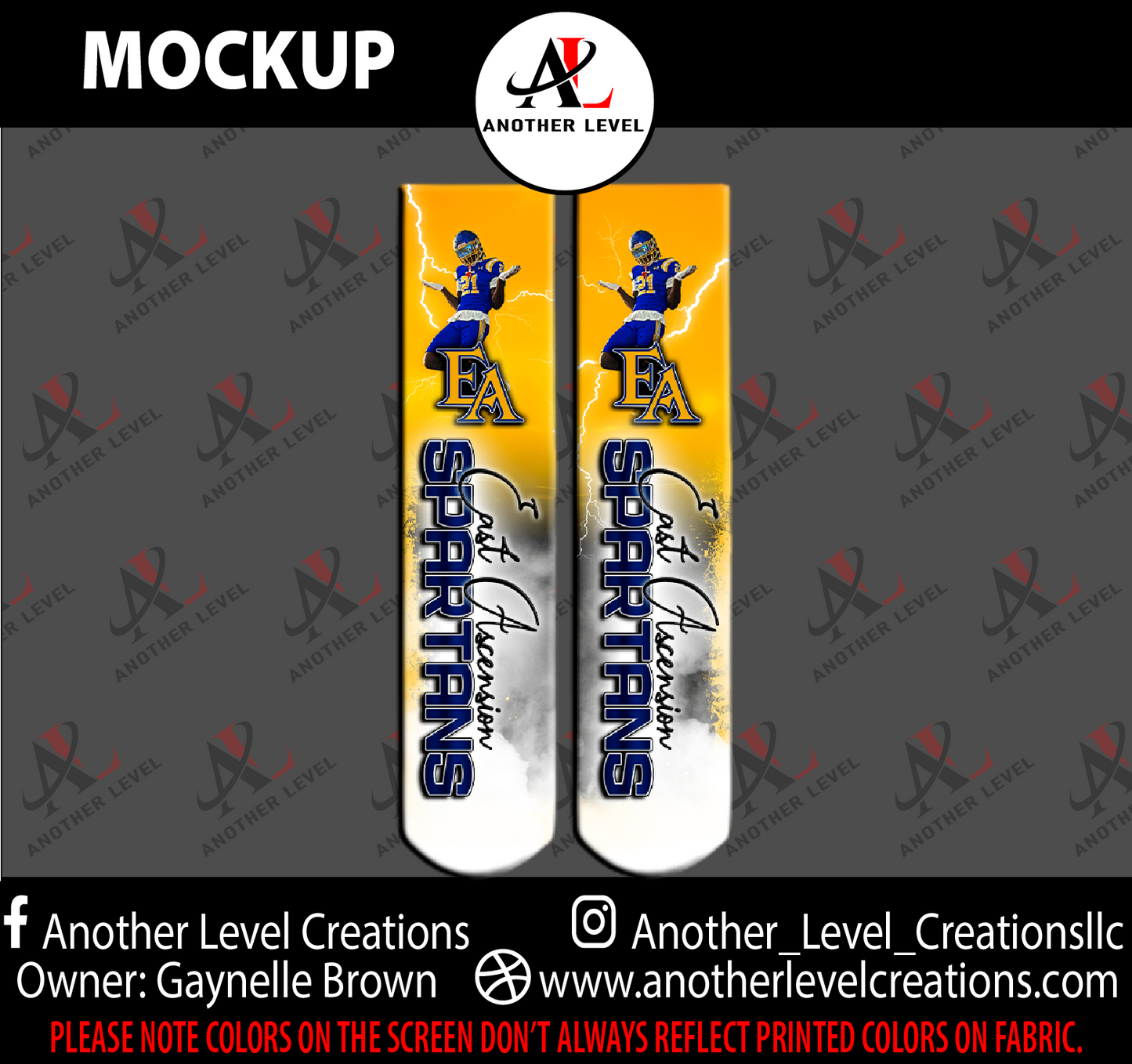Socks - Senior Night (All sports; multiple designs available)