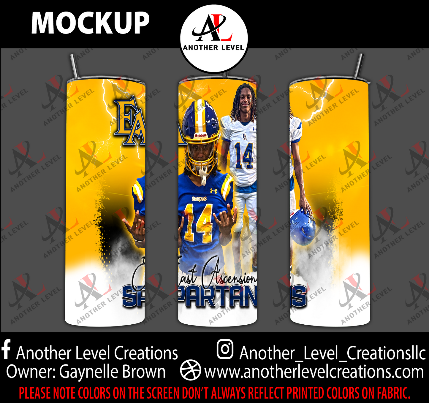 Custom Tumbler - Senior Night (All sports; multiple designs available)