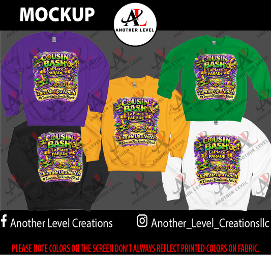 Sweatshirt Center Print - Cousin Bash