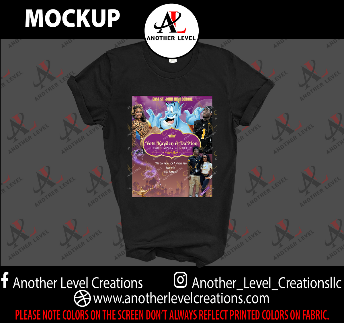 Da'Mon and Kayden HOCO Shirts (Order deadline Friday, September 18th)